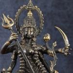 Indonesian Bronze Dancing Mahakali Statue | 16.5" Black Edition | Rare Sacred Art | Four-Armed Dynamic Beauty | Jaipurio